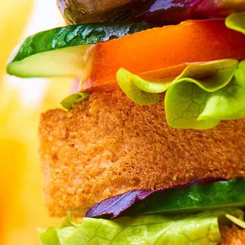 Vegetarian club sandwich