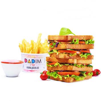 Vegetarian club sandwich